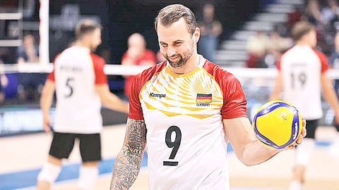 GYORGY Grozer flashes his vintage form to lift Germany to a 25-17, 25-23, 25-21 victory over Chile in the FIVB Volleyball Men’s Club Championship on Monday.   