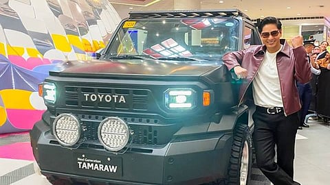 TOYOTA Tamaraw brand ambassador Coco Martin.