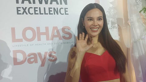 Miss Universe 2018 Catriona Gray at the launch of Taiwan Excellence Lohas Days.
