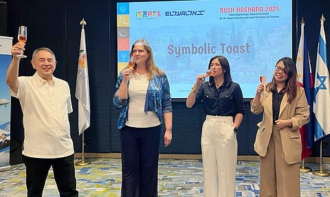 (From left) Mr. Jorge Marques Israel Honorary Consul to Davao, H.E. Dana Kursh Israel Ambassador to the Philippines, Ms. Tisha Escalona President El Al Philippines, Ms. Anna Oraiza Aban Marketing Manager Israel Ministry of Tourism Philippine Office