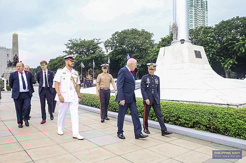 UK defense minister reinforces 
Phl maritime ties