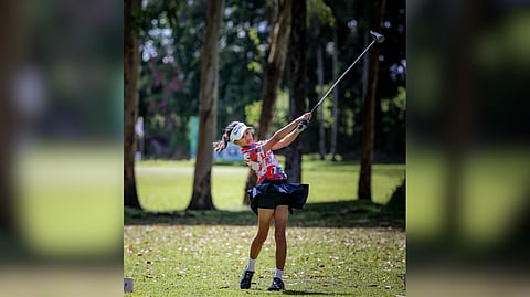 ANA Marie Aguilar sizzles early, firing an 83 to post a 7-shot lead in the opening round of the ICTSI Junior PGT Visayas-Mindanao Series at the Bacolod Golf and Country Club. 