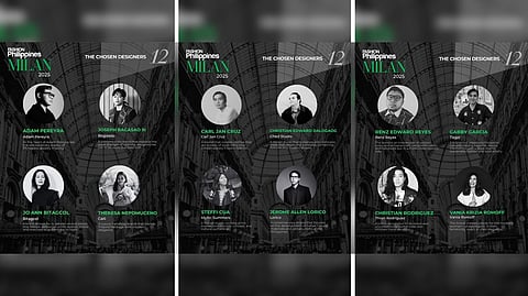 12 Filipino designers set to shine in Milan 