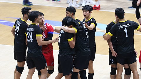 MEMBERS of Alas Pilipinas suffer broken hearts after absorbing a dramatic five-set loss to Iran that eliminated them in the FIVB Volleyball Men’s World Championship late Thursday at the Mall of Asia Arena.