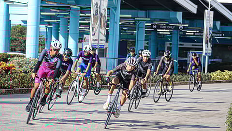 Cyclists cruise through SM City Roxas, embracing the mall’s bike-friendly features that support safe, sustainable urban mobility.