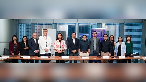 Bank of the Philippine Islands and Aboitiz officials pose for a photo to mark BPI’s financing of Aboitiz’s P7.4-billion solar project. In photo are  (from left):  BPI’s Jillian Blas, relationship manager; Raquel de Castro, BPI Wealth account officer; Raymond Anthony Cirujano, team head; Juan Jesus Macapagal, division head; Barbara Untalan, Corporate Banking group head; and Louie Cruz,institutional banking head; with Jimmy Villaroman, president, Aboitiz Renewables Inc.; Sandro Aboitiz, chief finance officer, Aboitiz Power Corp.; Alex Coo, chief operating officer, Aboitiz Renewables Inc.; Marsha Santos, chief finance officer, Aboitiz Renewables Inc.; Racquel Bustamante, deputy chief finance officer and treasurer, Aboitiz Power Corp.; and May Penaloza, vice president for treasury, Aboitiz Power Corporation.