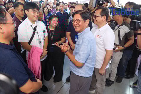President Ferdinand Marcos Jr. and acting Transportation Secretary Giovanni Lopez launch the personalized white student Beep cards at the LRT-2 Legarda station on Saturday, 20 September 2025. 
The cards provide students a 50 percent fare discount on LRT and MRT lines as part of the government’s push to ease commuting costs and improve access to public transport. 