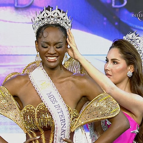 The newly crowned Miss International Queen from the USA