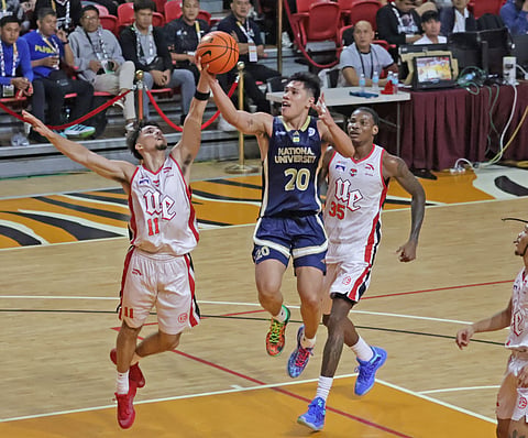 JAKE Figueroa delivers an impressive all-around performance to lift the NU Bulldogs to a 72-57 win over the UE Red Warriors in the UAAP Season 88 men’s basketball tournament yesterday at the UST Quadricentennial Pavilion.