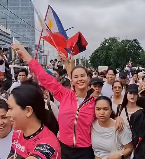 Catriona Gray joining the Trillion Peso March