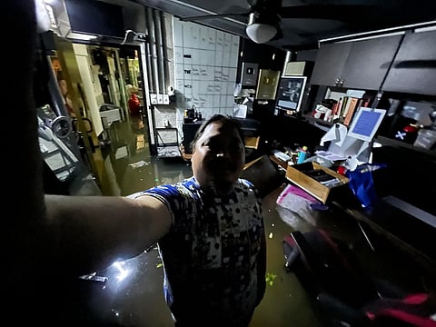 The flooded kitchen of Food Vlogger Ninong Ry 