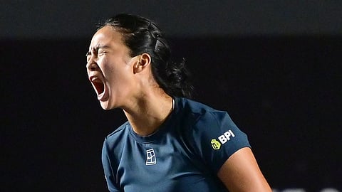 
ALEX Eala advances to the Round of 16 after posting a 6-3, 7-5 win over Aliona Falei of Belarus in the women’s singles event of the Jingshan Tennis Open in China.    