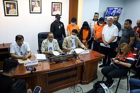 National Bureau of Investigation Director Jaime Santiago presents to the media three individuals arrested for allegedly selling unauthorized internet services online during a press conference in Pasay City on Tuesday, 23 September 2025.

The NBI-Cybercrime Division apprehended the suspects in two separate operations in General Trias City, Cavite, and Naguilian, La Union. They allegedly offered services such as reactivation of disconnected internet services, bandwidth enhancement for subscribers, modem support, connection for new subscribers, and speed boosting for existing customer connections, all without the authorization of the internet service provider, according to the NBI.