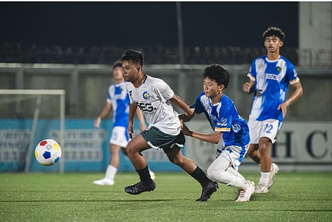 LOCAL players open the 25th year of the Aboitiz Football Cup in Cebu, marking its silver milestone of passion, discipline and teamwork.