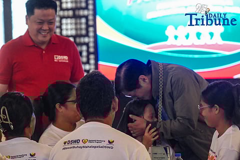 President Ferdinand R. Marcos Jr. kisses the crown of a child from a Pantawid Pamilyang Pilipino Program (4Ps) family during the Kumustahan Ng Pamilyang Matatag event at Kalayaan Hall, Malacañang Palace on Sept. 26, 2025. 

Marcos announced the reallocation of nearly ₱36 billion from DPWH flood control funds to the Department of Social Welfare and Development to support programs like Assistance to Individuals in Crisis Situations (AICS) and the Sustainable Livelihood Program (SLP). The event also honored 18 exemplary 4Ps families in celebration of National Family Week.