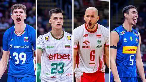 ANTONIN Klimes of Czech Republic, Aleksandar Nikolov of Bulgaria, Bartosz Kurek of Poland and Alessandro Michieletto of Italy are expected to go all out as they gun for spots in the finals of the FIVB Volleyball Men’s World Championship on Saturday.