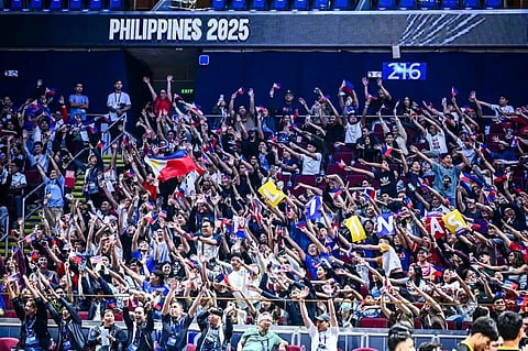 FANS turn the Mall of Asia Arena into a huge party during the country’s hosting of the FIVB Volleyball Men’s World Championship.