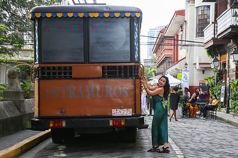 Tourists experience the sights and sounds of Intramuros in Manila on World Tourism Day, 27 September 2025. World Tourism Day highlights the industry's transformative potential as agent of positive change such as social progress, delivering education, employment and creating opportunities for all.
