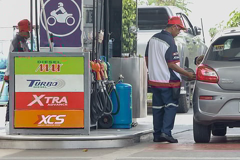 The price of gasoline is down by P0.20 per liter today, breaking five straight weeks of increases. However, diesel and kerosene prices will rise by P0.90 per liter, the sixth consecutive weekly increase in price for both products.