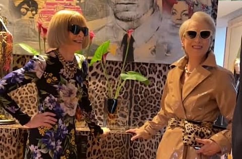 Photographs courtesy of vogue/ig
MERYL Streep (right) and Anna Wintour. 