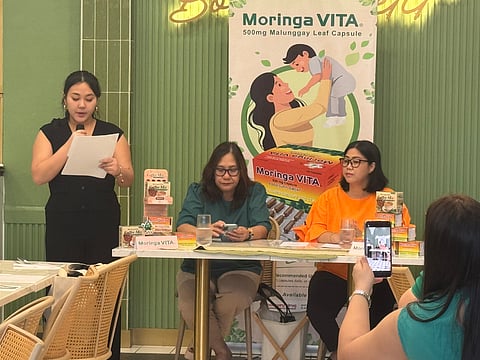 Moringa Vitas Isabel Niebo and Helen Nebril answers questions from the media 