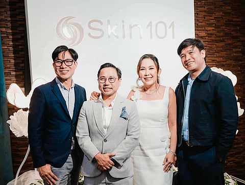From Left to right: 
Keith Ardeña, BTL Product Manager; 
Dr. Oliver Diaz, Skin 101 Founder; 
Dr. Jennie Francisco-Diaz, Skin 101 Founder; 
Ludovico Perez Jr, BTL Country Manager for Aesthetics