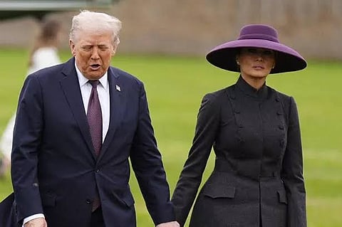 President Donald Trump and his wife, Melania, visited with the royal family in the United Kingdom