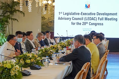 First full LEDAC meeting (Photo courtesy of the Office of Senate President Tito Sotto III)