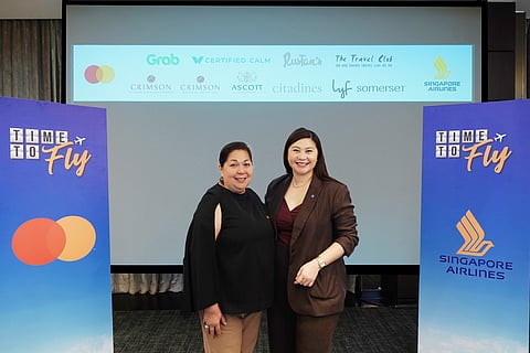 Aiza Garcia, Head of Marketing and PR of Singapore Airlines, and Judith Dayrit, Vice President of Mastercard Philippines, invite Filipinos to discover exclusive offers at the
Time To Fly Virtual Travel Fair 2025.