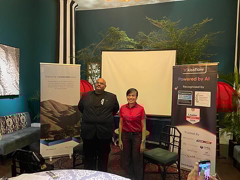 FROM L-R: Rakesh Nandakumar, AVP for APAC at Kissflow and Maria Theresa "Mitch" Cabigon, CIO of SN Aboitiz Power Group (SNAP),