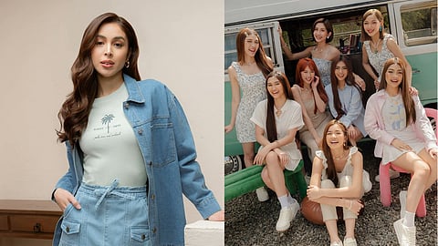 Julia Barretto and P-pop girl group Bini. 