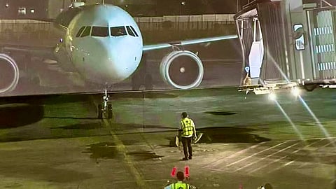 Air India's first Delhi-Manila flight lands to a water salute, marking renewed ties.