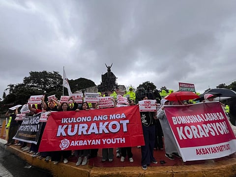 Youths make noise on EDSA, demand justice in flood control scandal