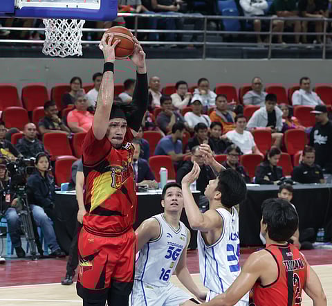 
June Mar Fajardo looks head and shoulders above everyone in his bid to win a ninth PBA MVP trophy.
