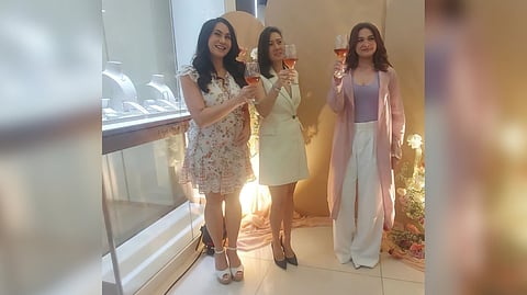 Actress Bea Alonzo (right) with MyDiamond executives Kat Florencio(center) and Cristalle Belo Henares-Pitt.