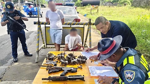 Maguindanao official, companion nabbed in CamNorte for illegal firearms 