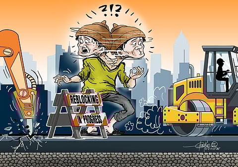 Reblocking runs into dead end