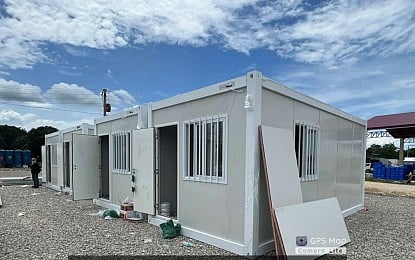  AN example of a modular shelter unit to be deployed by the Department of Human Settlements and Urban Development (DHSUD)