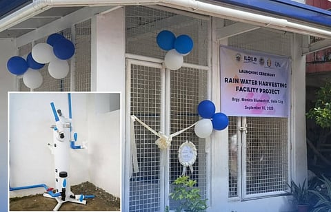 Rainwater harvesting facilities provide an alternative water source for firefighting and serve as a livelihood initiative for the barangay.