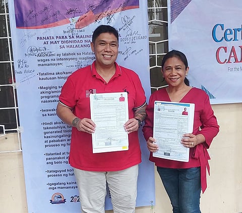 Zarraga Mayor Jofel Soldevilla Maranon and Vice Mayor Michael Omar Lacson