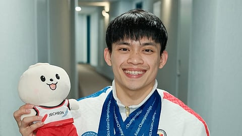 
Carlos Yulo feels upbeat about his chances of delivering in the World Championships in Indonesia.