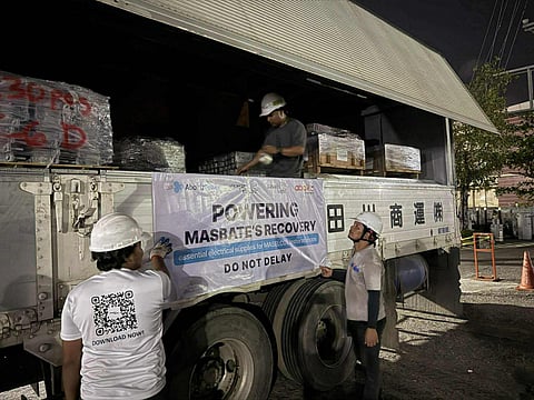 AboitizPower units donate P1.7M in equipment for power restoration in storm-hit Masbate