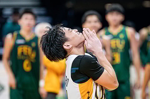ROWIE Cabañero displays an impressive all-around performance to lift the UST Tiger Cubs to a 92-82 win over the FEU-D Baby Tamaraws in Season 88 UAAP junior high school boys basketball tournament on Wednesday.    