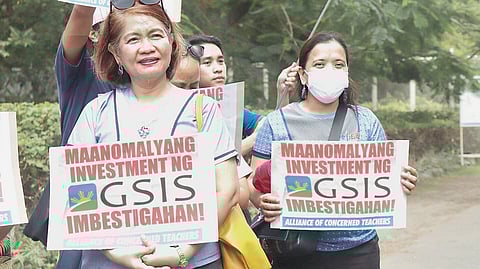 Values 101 Teachers and government workers reiterate calls for accountability from Government Service Insurance System leadership weeks after they protested against the questionable investments of their pension fund that resulted in losses amounting to billions of pesos.