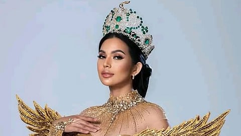 The first Miss Grand International title holder from the Philippines, CJ Opiaza
