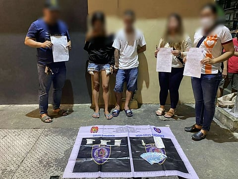 The arrested drug suspects