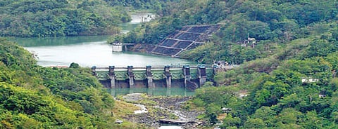 Easing its load The Angat Dam opened one gate by half a meter at 8 a.m. Sunday, releasing 89 cubic meters of water per second through its turbine and spillway to manage rising levels.