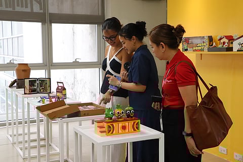 The Alchemy of Ideas exhibition includes toy designs created by the Benilde Industrial Design students.