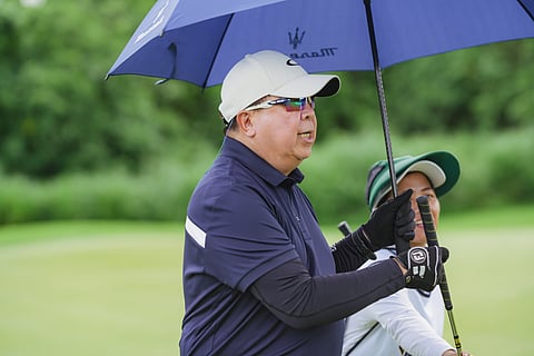 Ramon Dizon enjoying a friendly game of golf at the 100 Presidents Golf Cup.