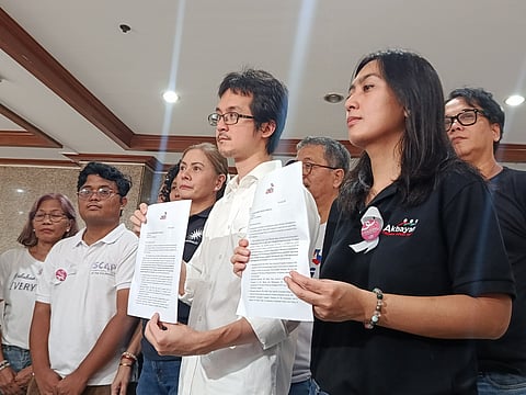 Tindig Bayan and Akbayan Partylist went to the Office of Ombudsman to send a letter urging the Ombudsman to look into VP Sara's CIF Spending. 